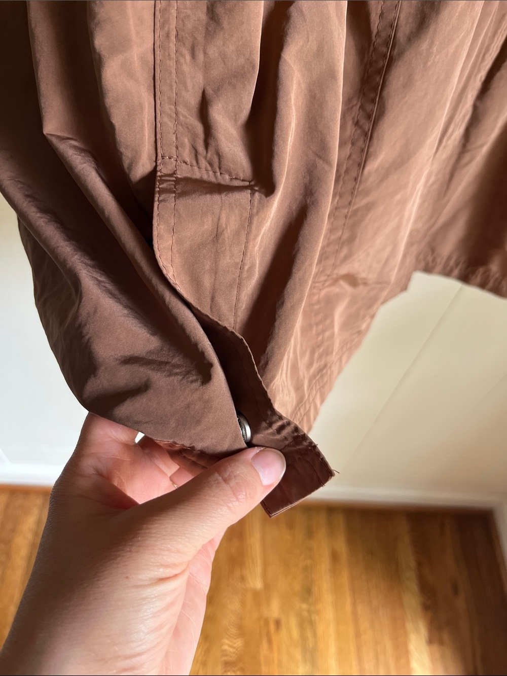 NWT J. Jill Brown Lightweight Utility Rain Jacket Wind Breaker Coastal Size XL - Picture 13 of 14